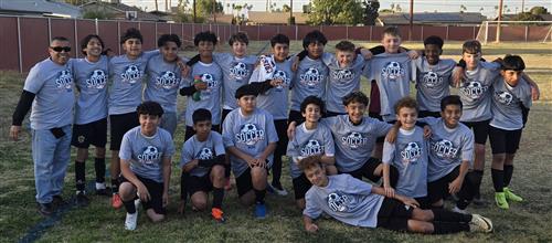 2024-25 WESD Middle School Boys' Soccer Champions - Mountain Sky